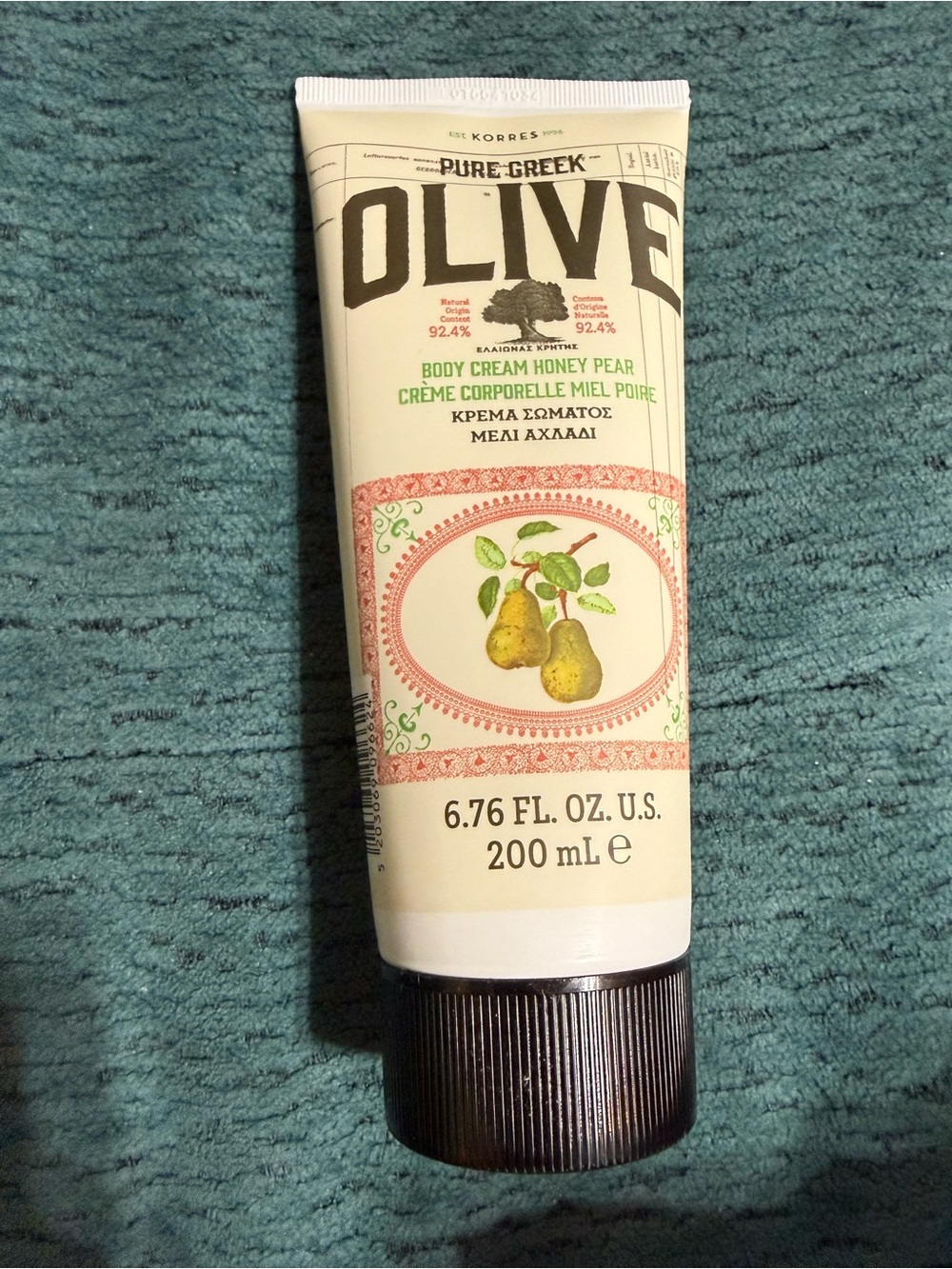 Korres Pure Greek Olive Body Cream Honey Pear
